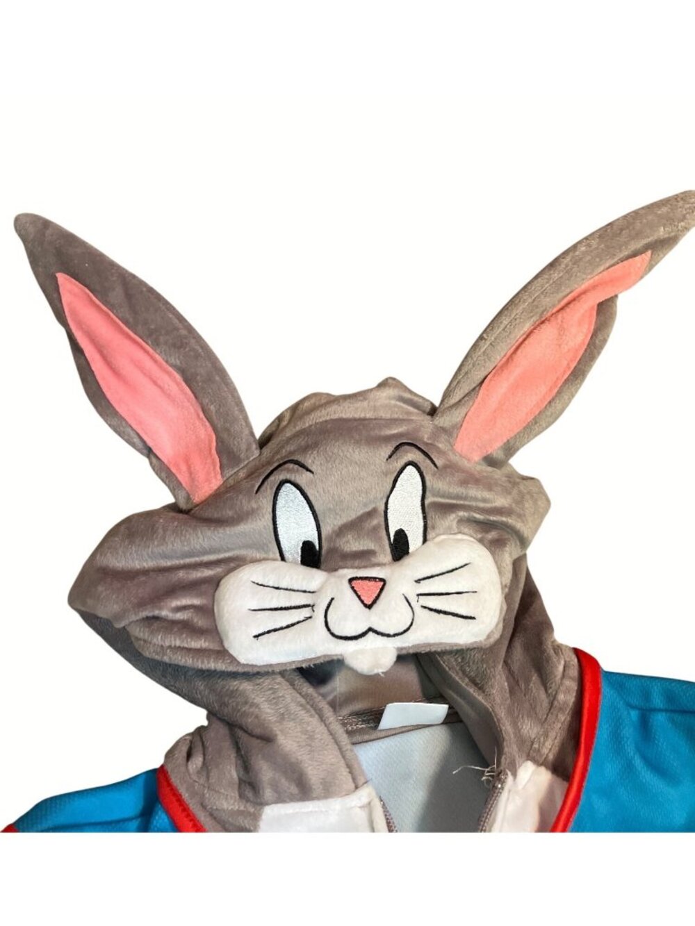 Space Jam: A New Legacy Bugs Bunny Costume Hoodie Pajamas With Tune Squad Logo S - Picture 5 of 13
